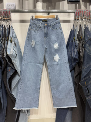 Articulo 937 || Wide Leg Celeste Nevado Roturas