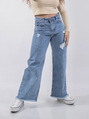 Articulo 937 || Wide Leg Celeste Nevado Roturas