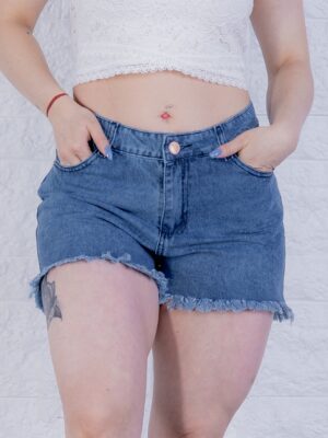 Artículo 678 || Short Azul Nevado Rígido