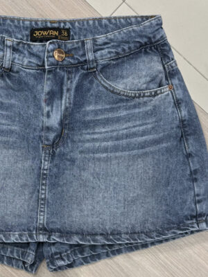 Artículo 777 || Short-Pollera Azul Nevado con Bigotes