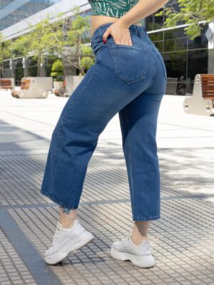 Artículo 635 || Wide Leg Tobillero Azul