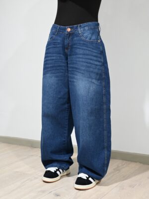 Artículo 985 || Baggy Balloon Azul Bigotes Dama